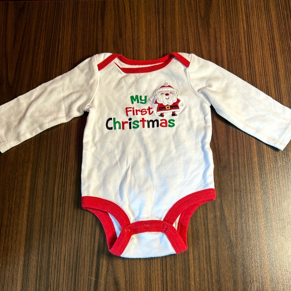 (3 for $10) 3 Month Baby Christmas Onesie